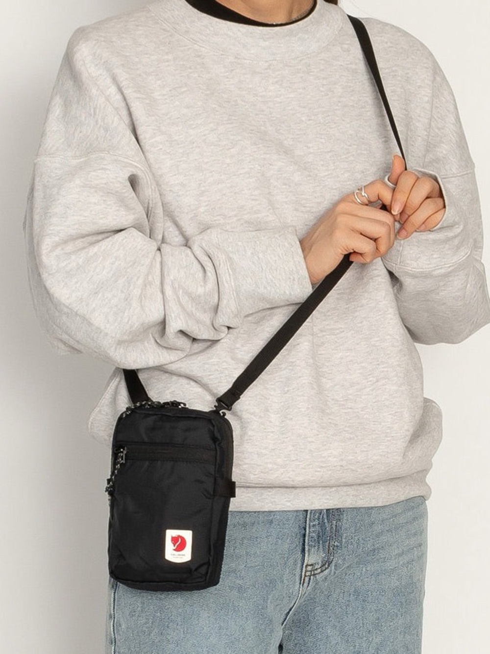 Fjallraven High Coast Pocket Black Mini Crossbody Travel Bag